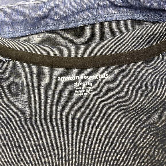 Mens Fleece Full-Zip Hooded Hoodie Active Activewear Fleece Sweatshirt XL Blue - Picture 6 of 7